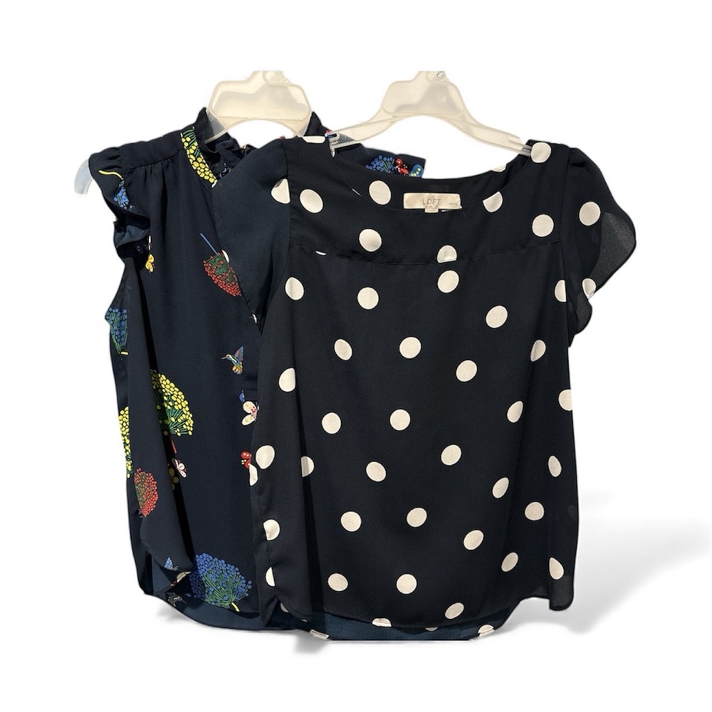 LOFT Polka Dot and Floral Blouses